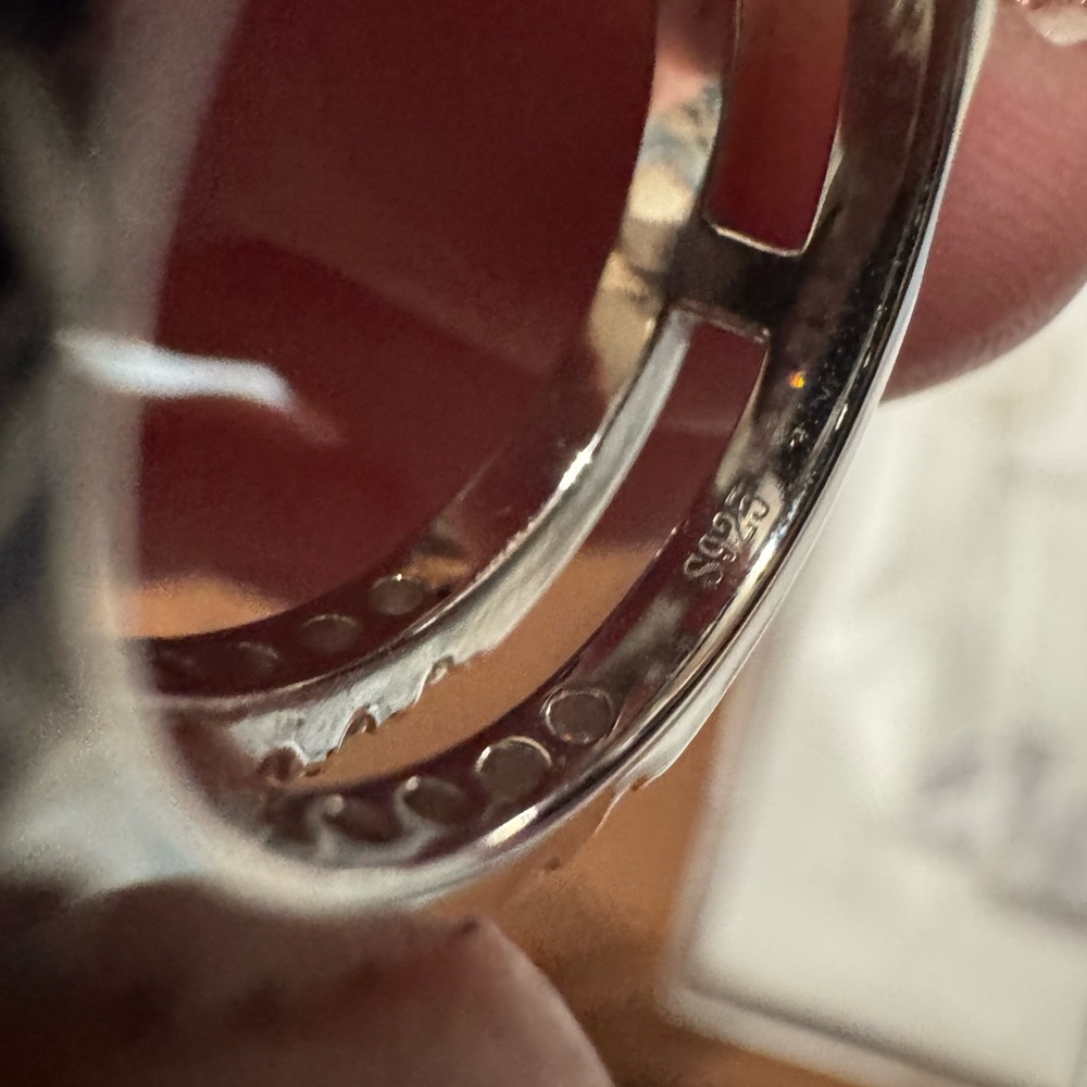 Moissanite Silver Ring Stack - image 4